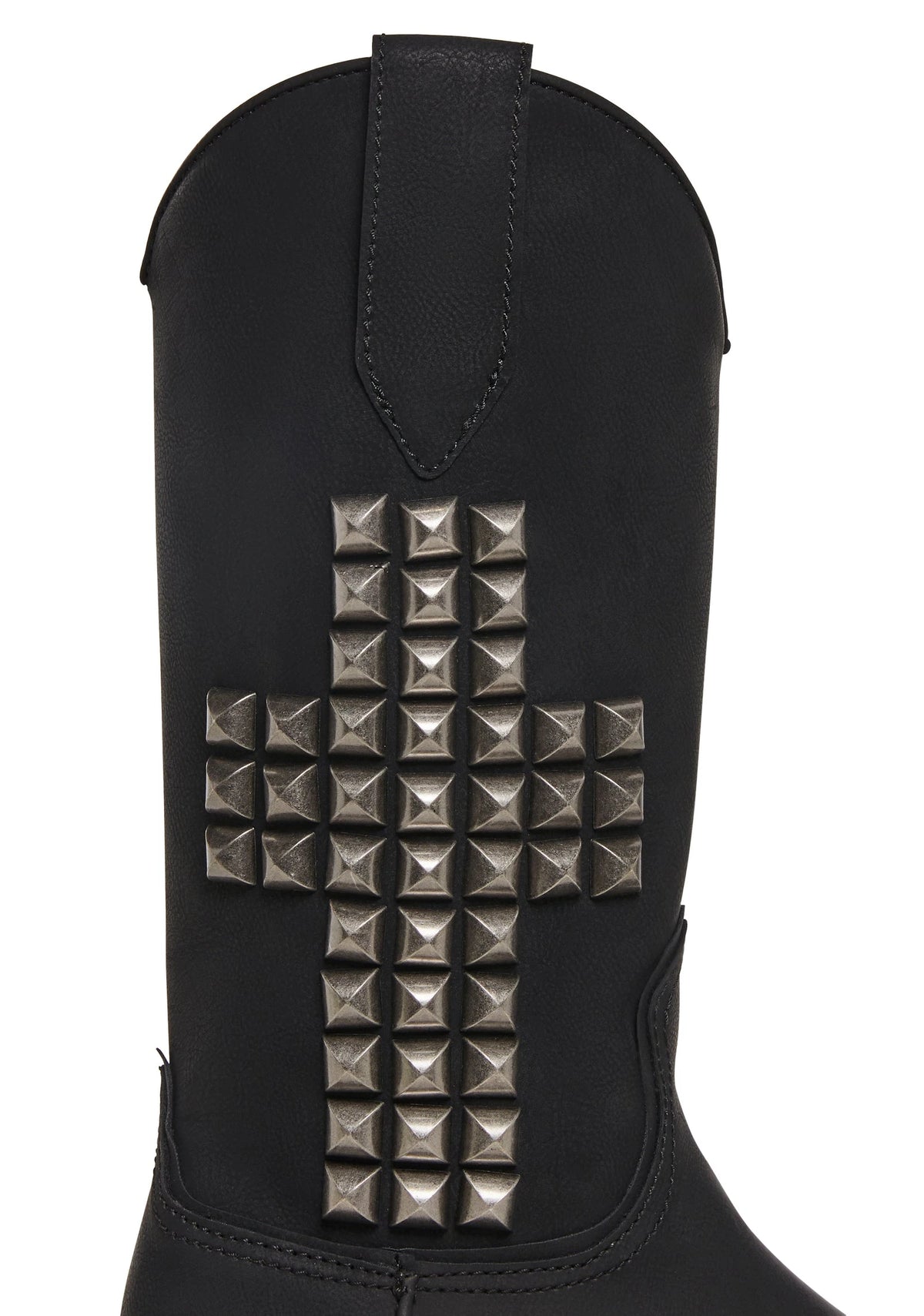 Studded Western Boots - Black