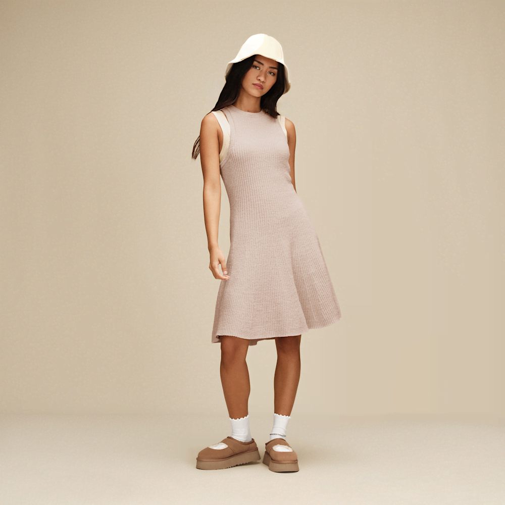 Women's Sleeveless Fit-and-Flare Mini Dress