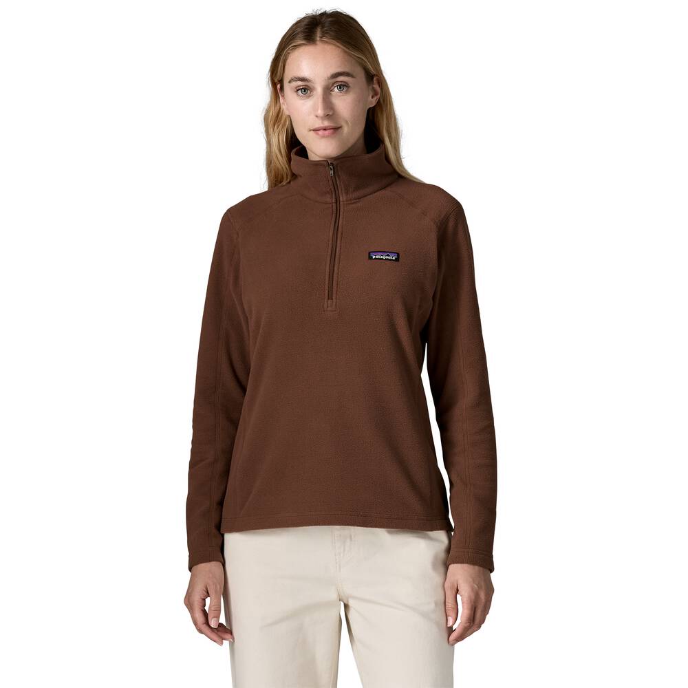Women's Quarter-Zip Microfleece Pullover - Mango