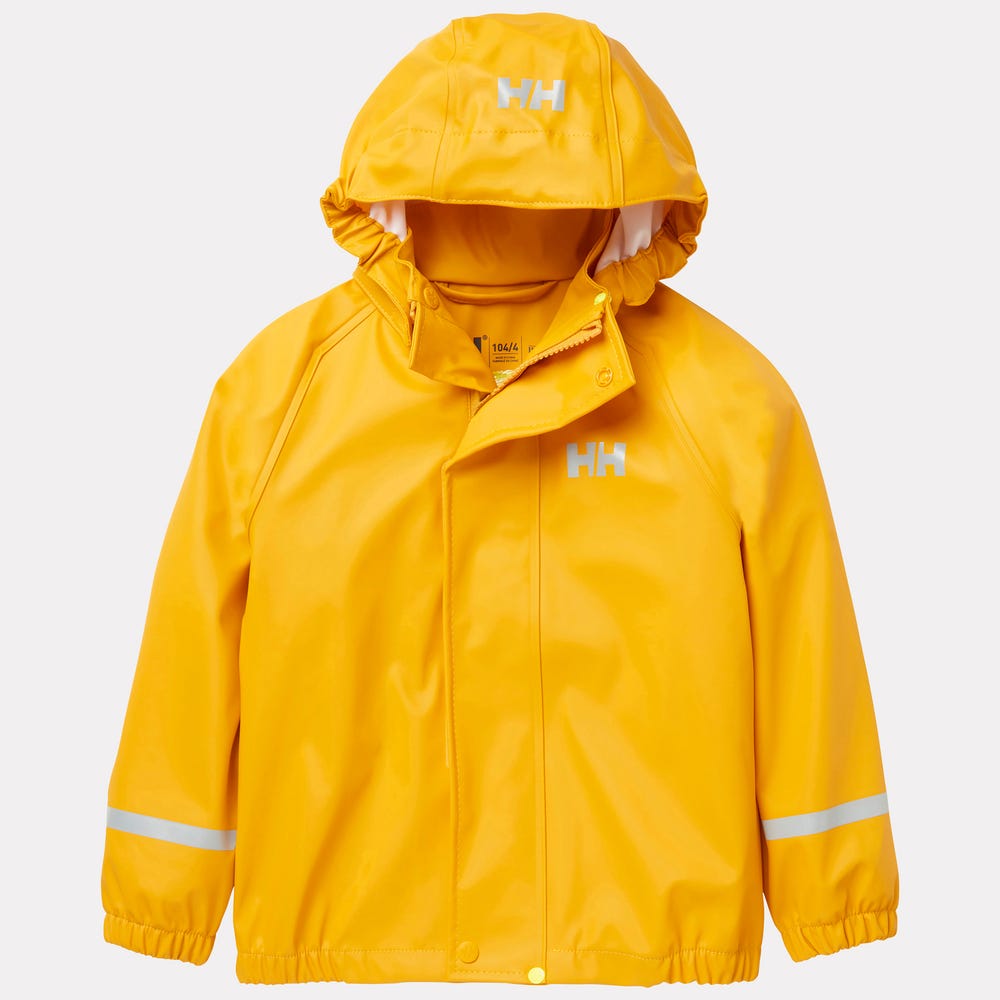 Kids' Waterproof Jacket And Bib Rain Set - Yellow