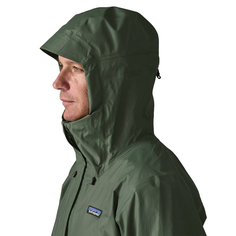 Men's 3-Layer Waterproof Rain Jacket - Gray