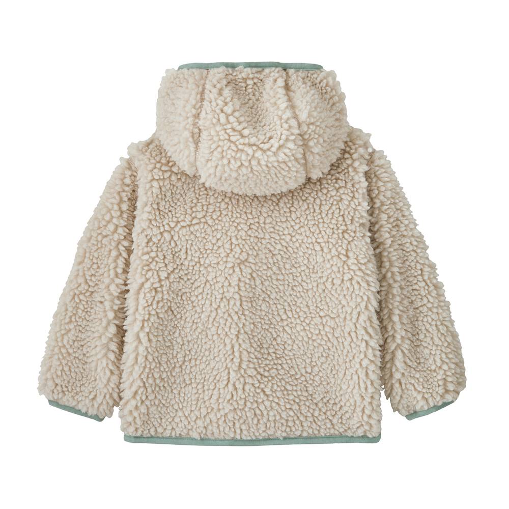 Baby Windproof Pile Fleece Hoodie - Natural