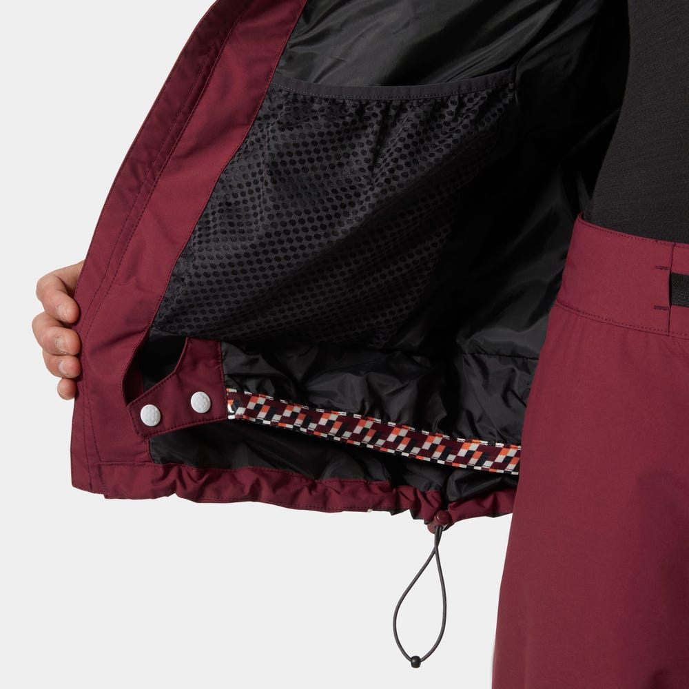 Unisex Waterproof Ski Shell Jacket - Black