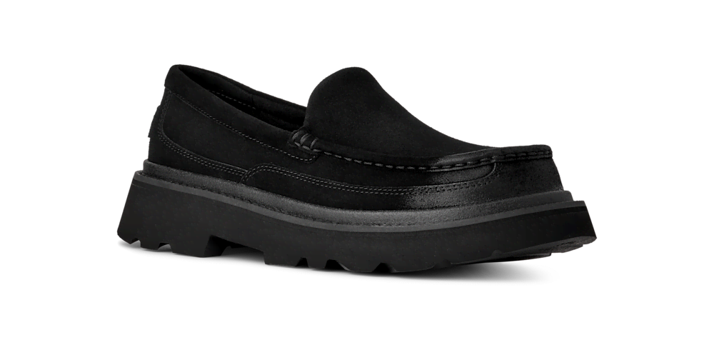 Men's Suede Lug Sole Slipper - Mustard