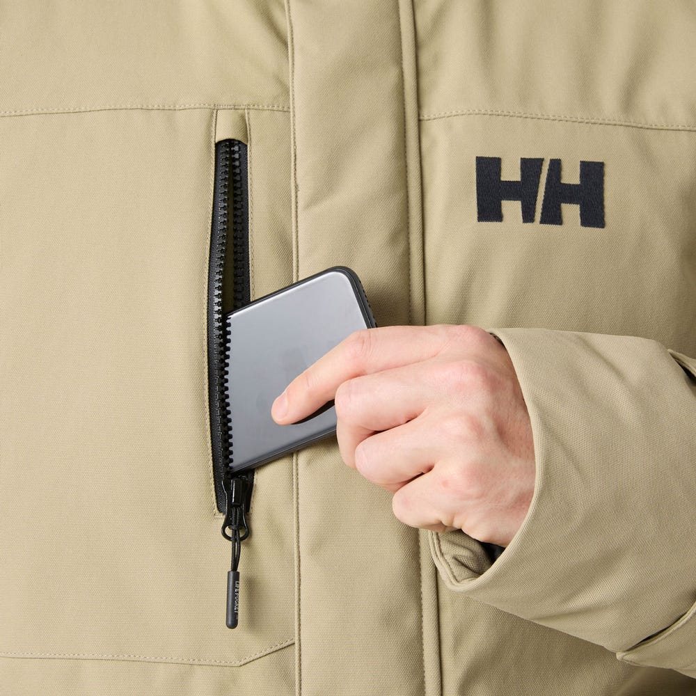Men's Waterproof Down Parka - Pebble
