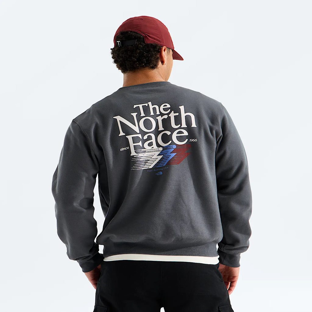 Men's Relaxed Graphic Crew Sweatshirt - Gray