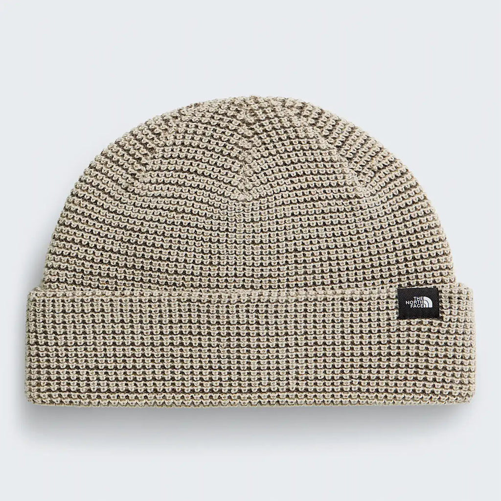 Rib-Knit Fisherman Beanie - Taupe