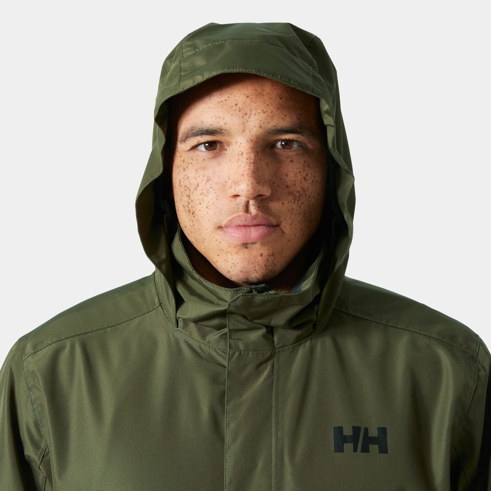 Men's Waterproof Rain Jacket - Green