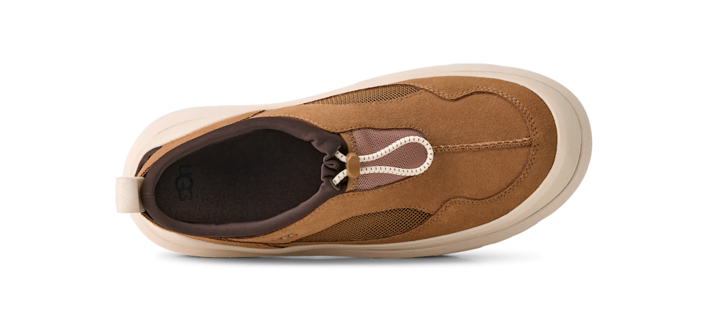 Men's Suede Mesh Hybrid Shoe - Chestnut