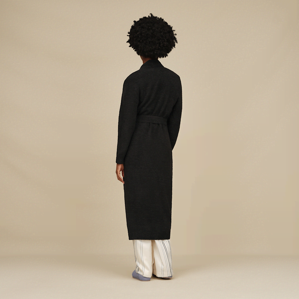 Women's Recycled Polyester Robe - Cream