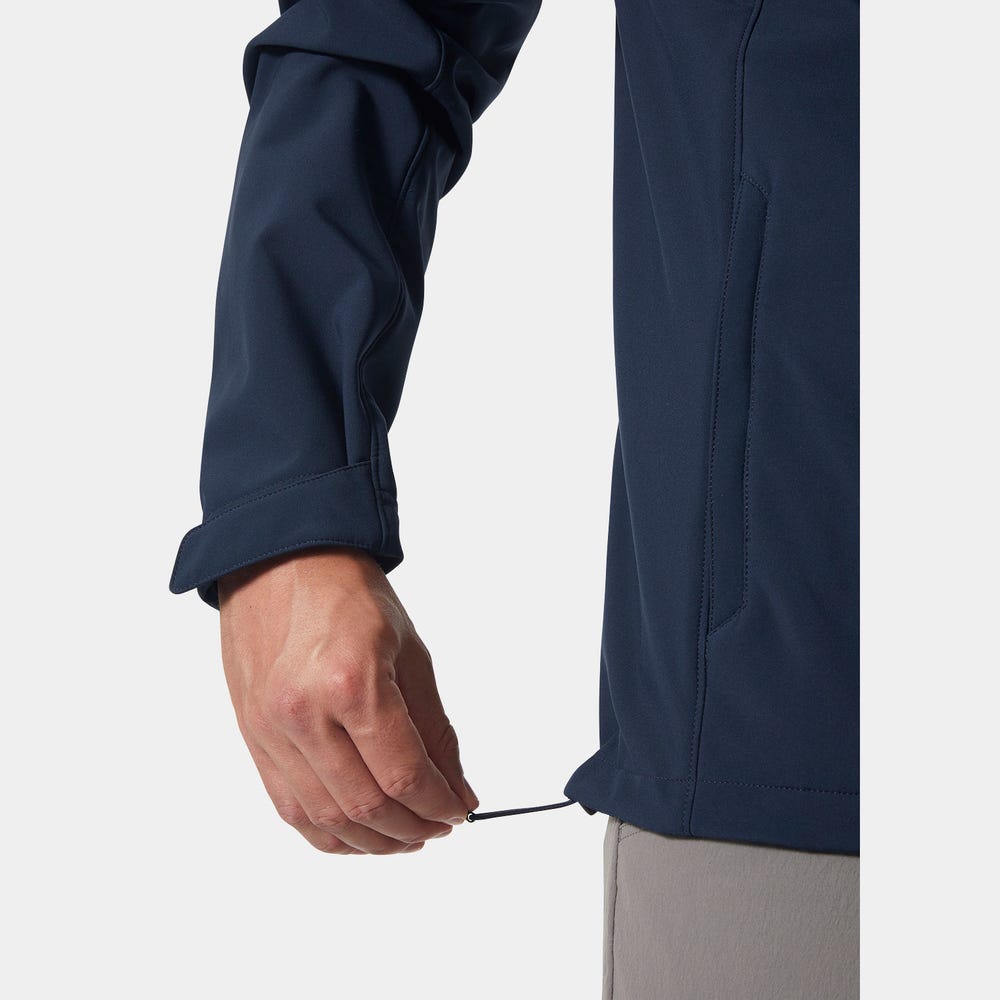 Men's Hooded Softshell Jacket - Black