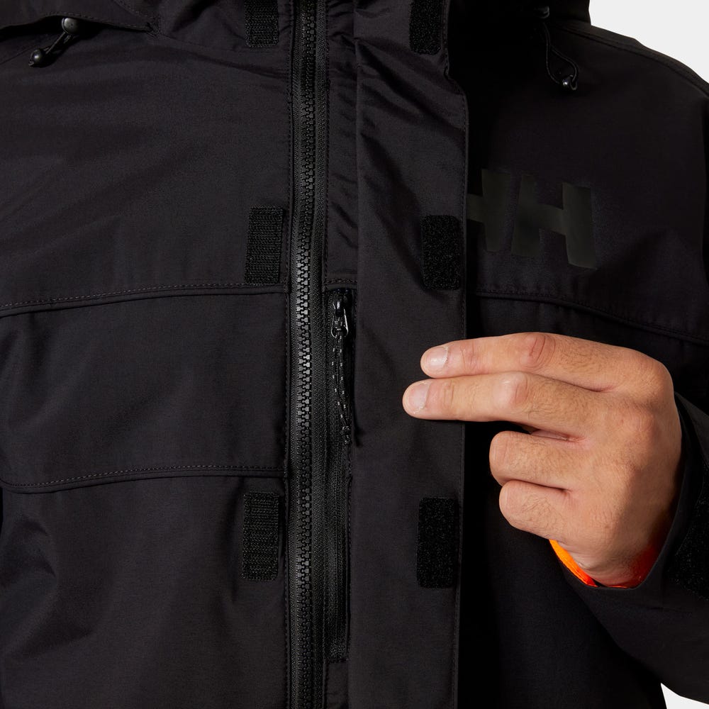 Unisex Waterproof Ski Shell Jacket - Black