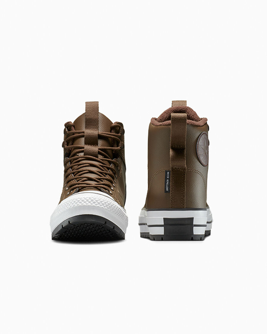 Water-Repellent High Top Hiker Boot - Grounded/Totally Fudged/White