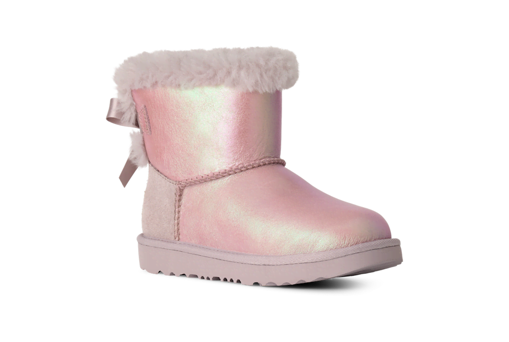 Kids' Iridescent Leather Bow Boot