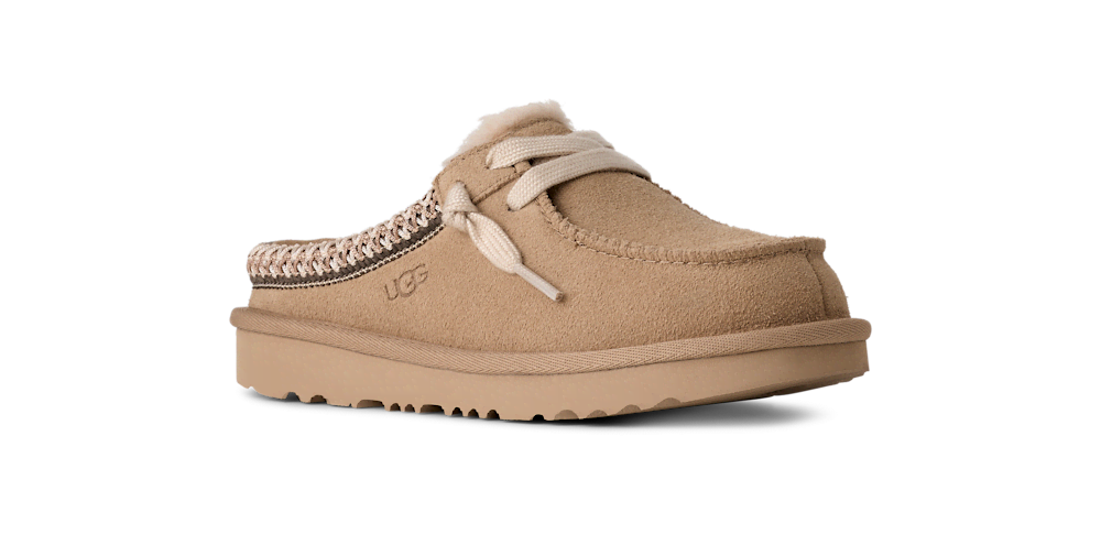 Kids' Suede Lined Mule - Sand