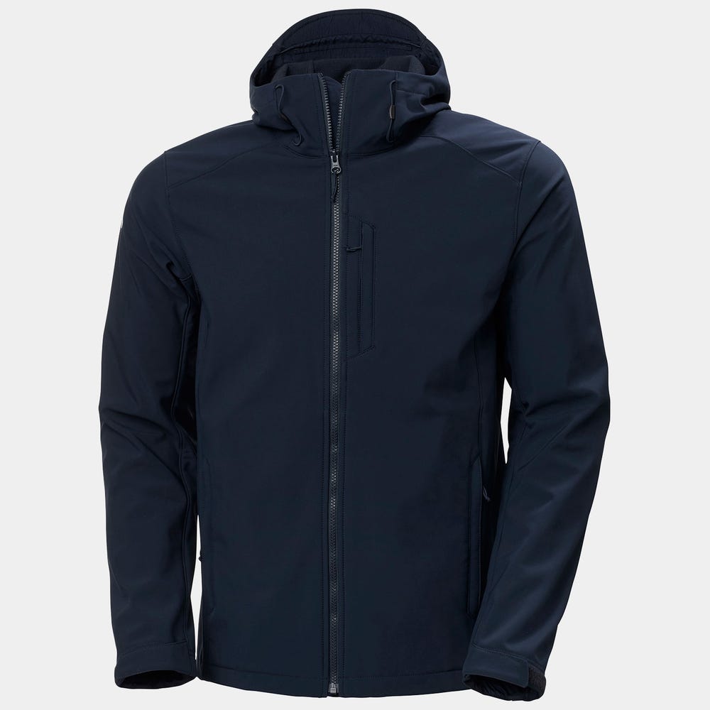 Men's Hooded Softshell Jacket - Black
