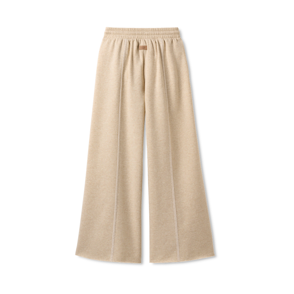 Women's Mid-Rise Extra Wide-Leg Fleece Pants - Green