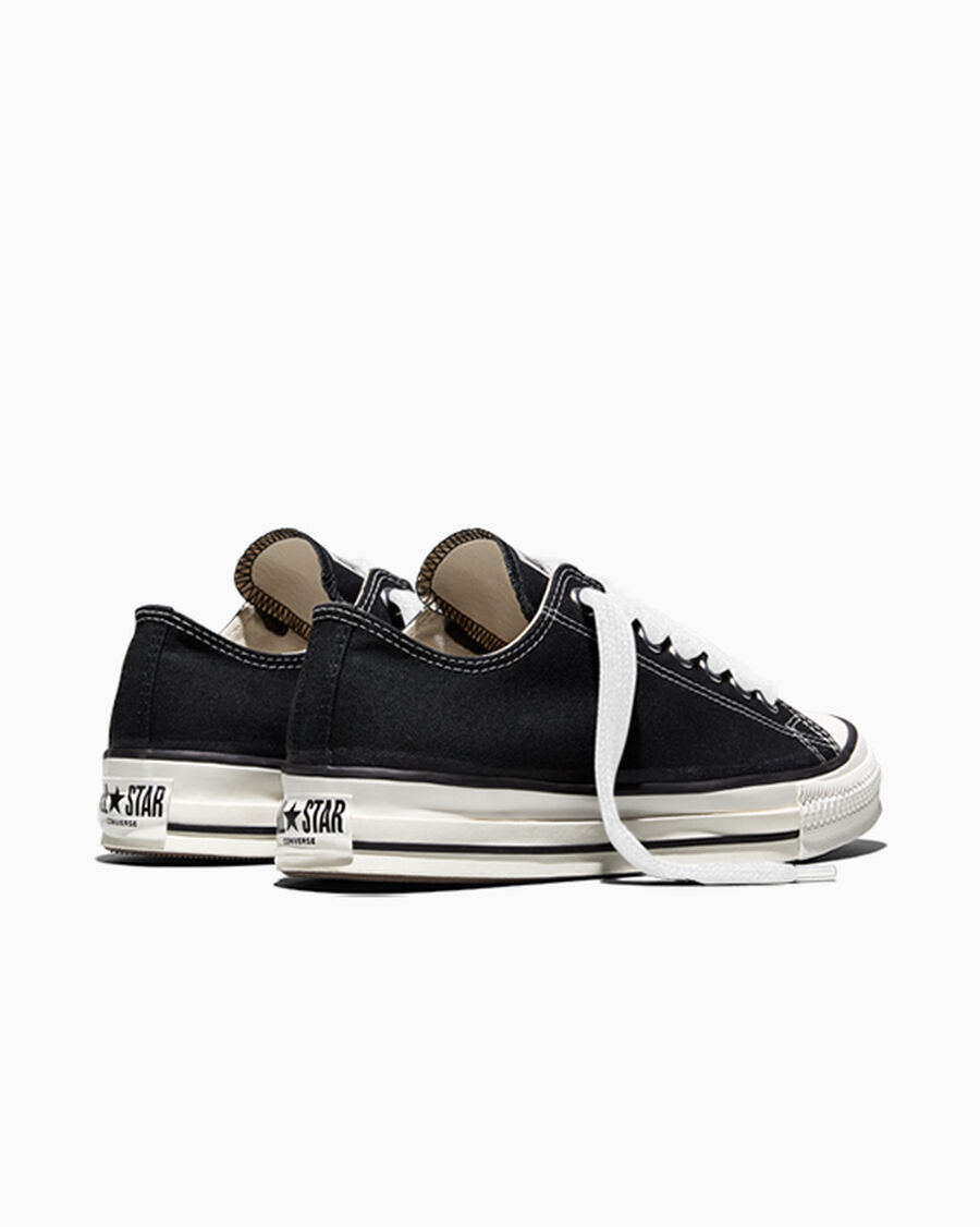 Canvas Low-Top Sneaker - Gold Palm - Black/Vintage White/Black