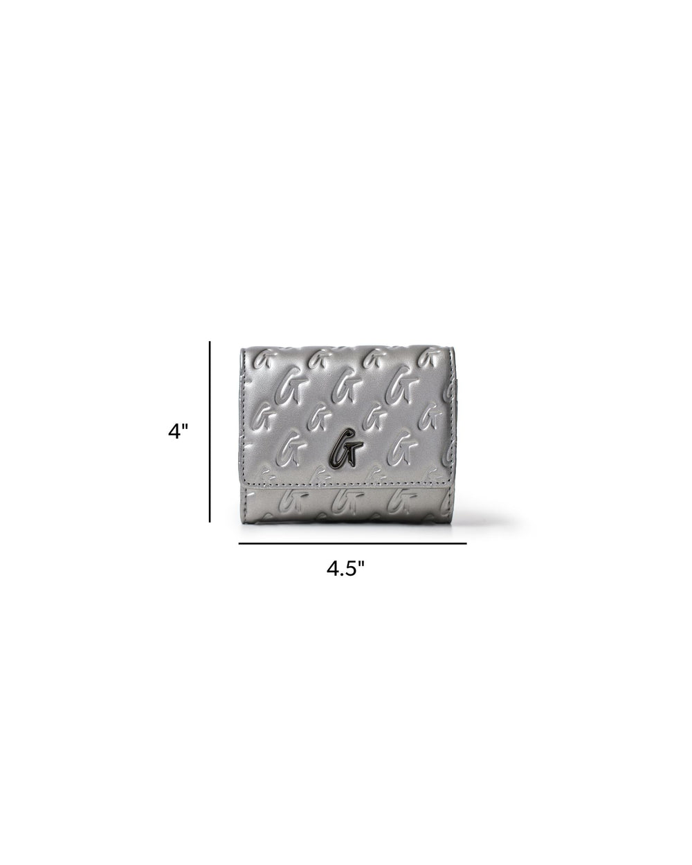 Chain Strap Wallet Crossbody - Platinum