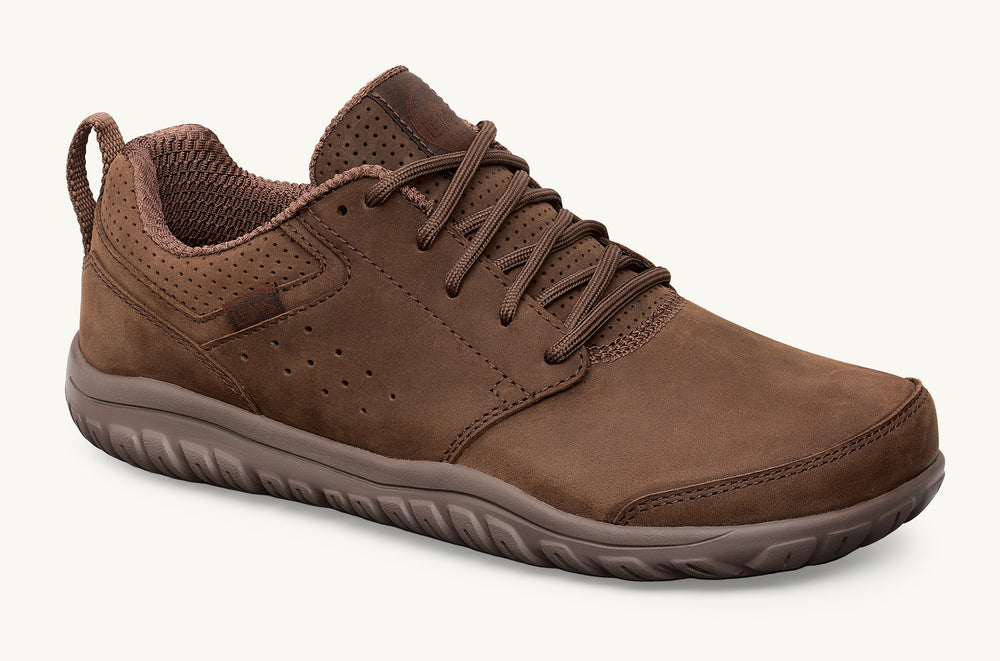 Men's Leather Minimalist Sneaker - Walnut