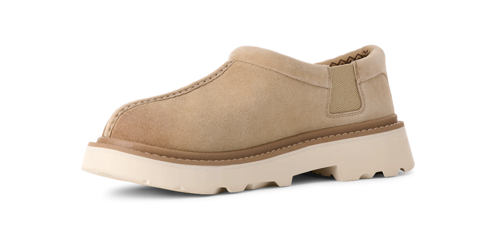 Men's Suede Lug Sole Clog - Mustard