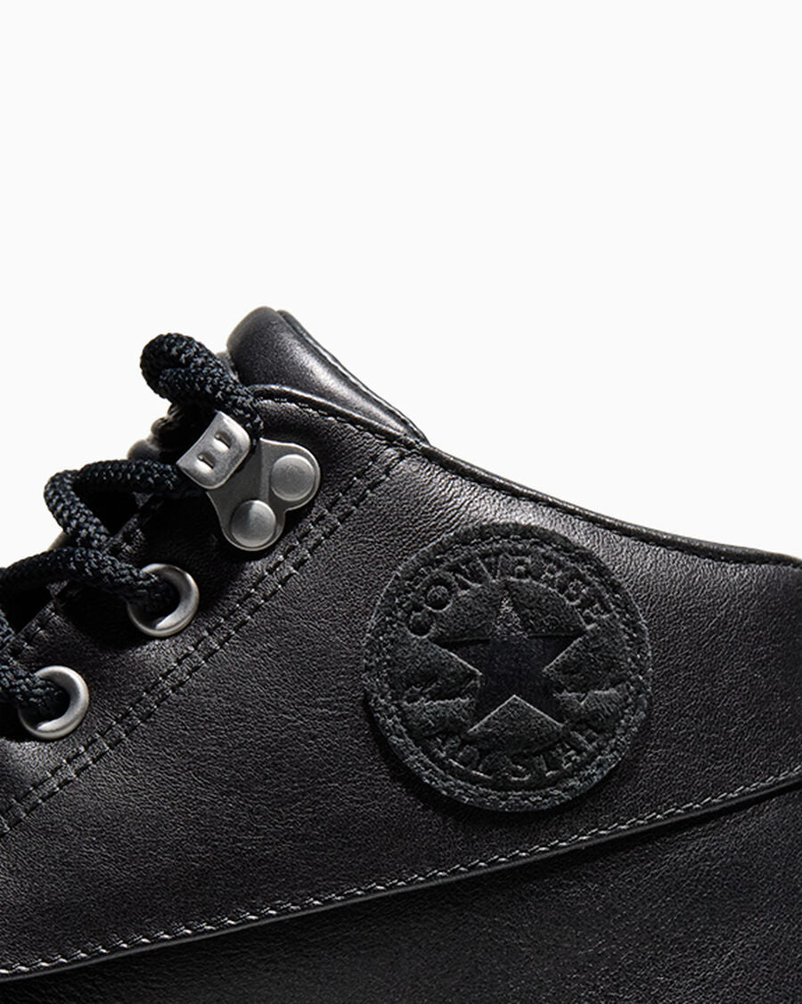 Unisex Leather Lug Sole High Top Boot