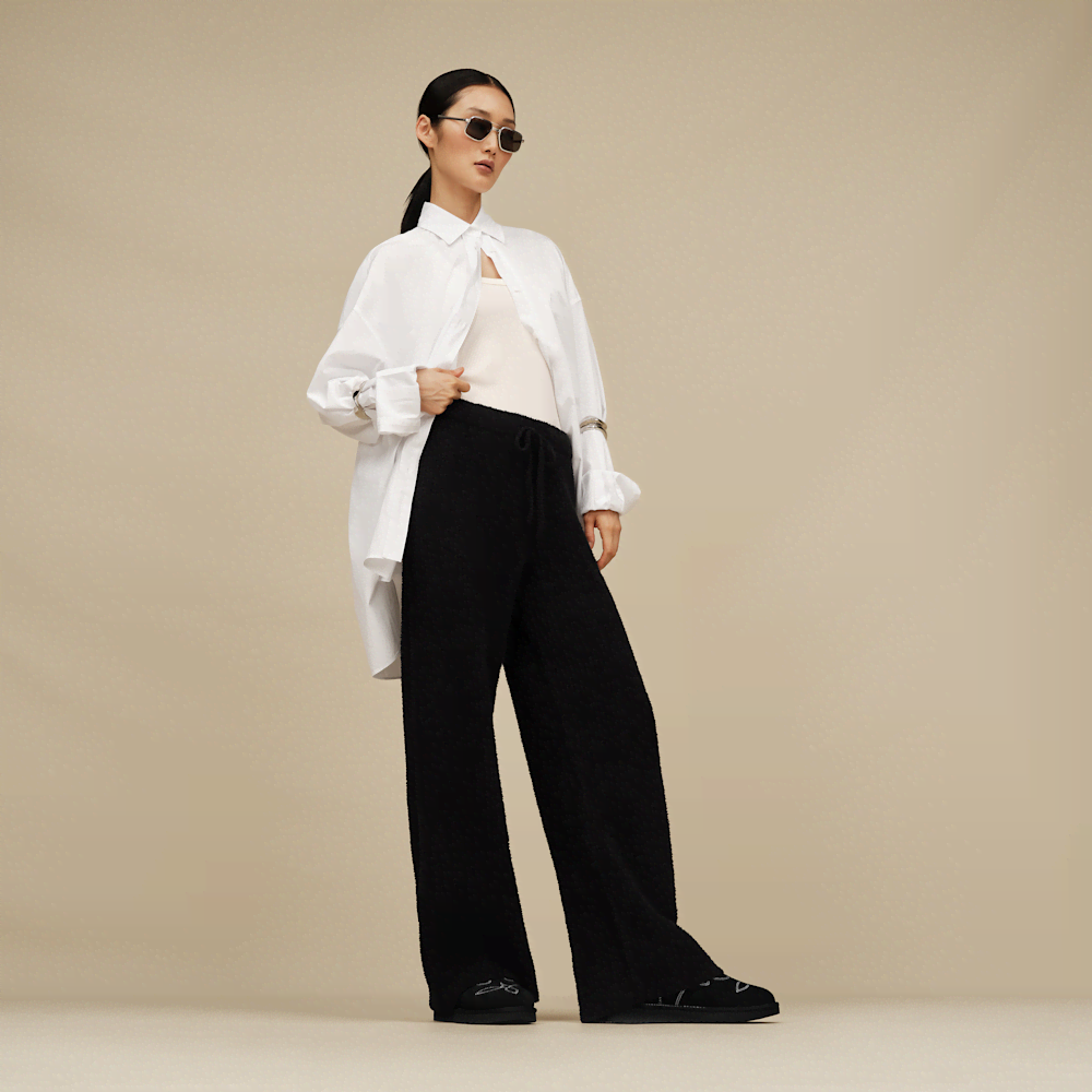 Women's Ribbed Straight-Leg Pants - Allspice