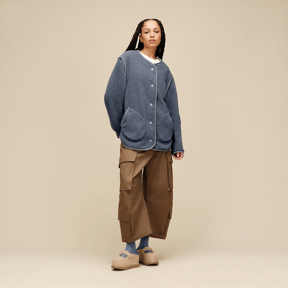 Women's Plush Fleece Lined Jacket - Brass