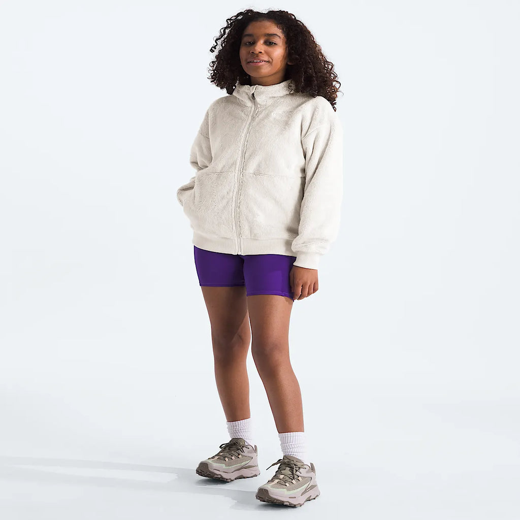 Girls' Fleece Full-Zip Hoodie - White Dune
