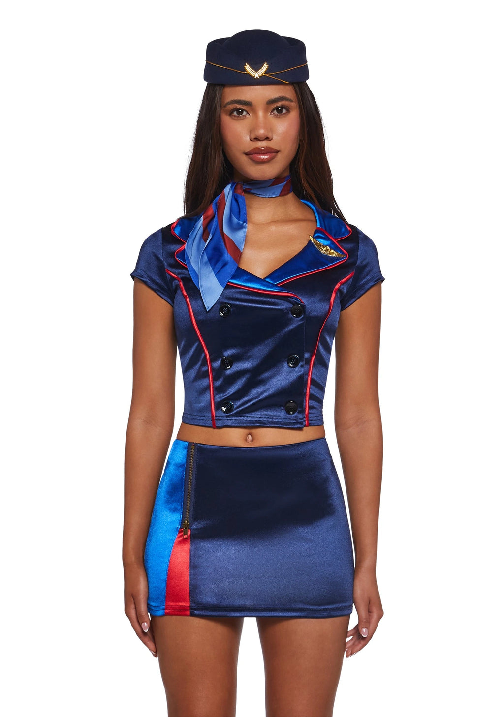 Flight Attendant Costume Set - Blue