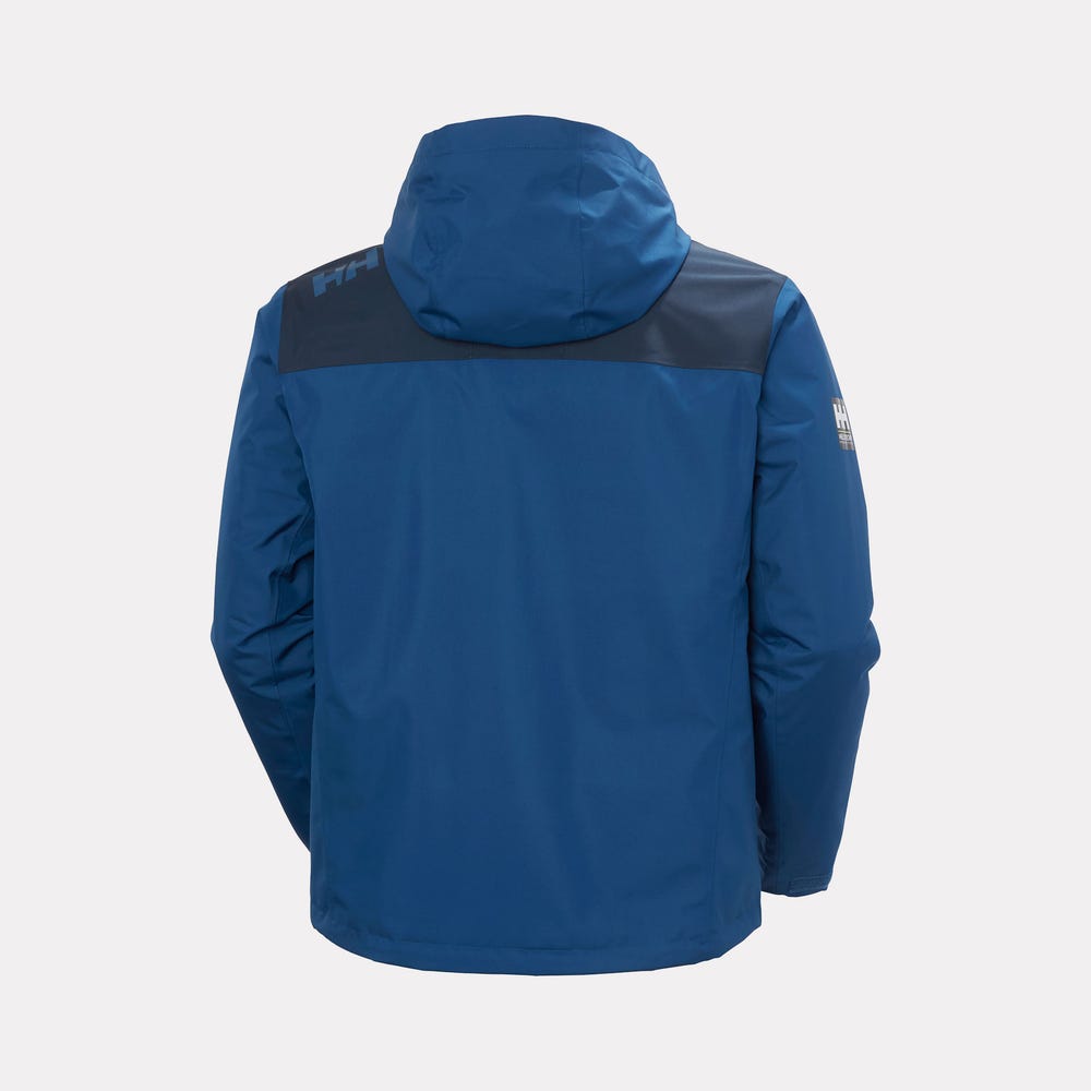 Men's Hooded Insulated Sailing Jacket - Navy