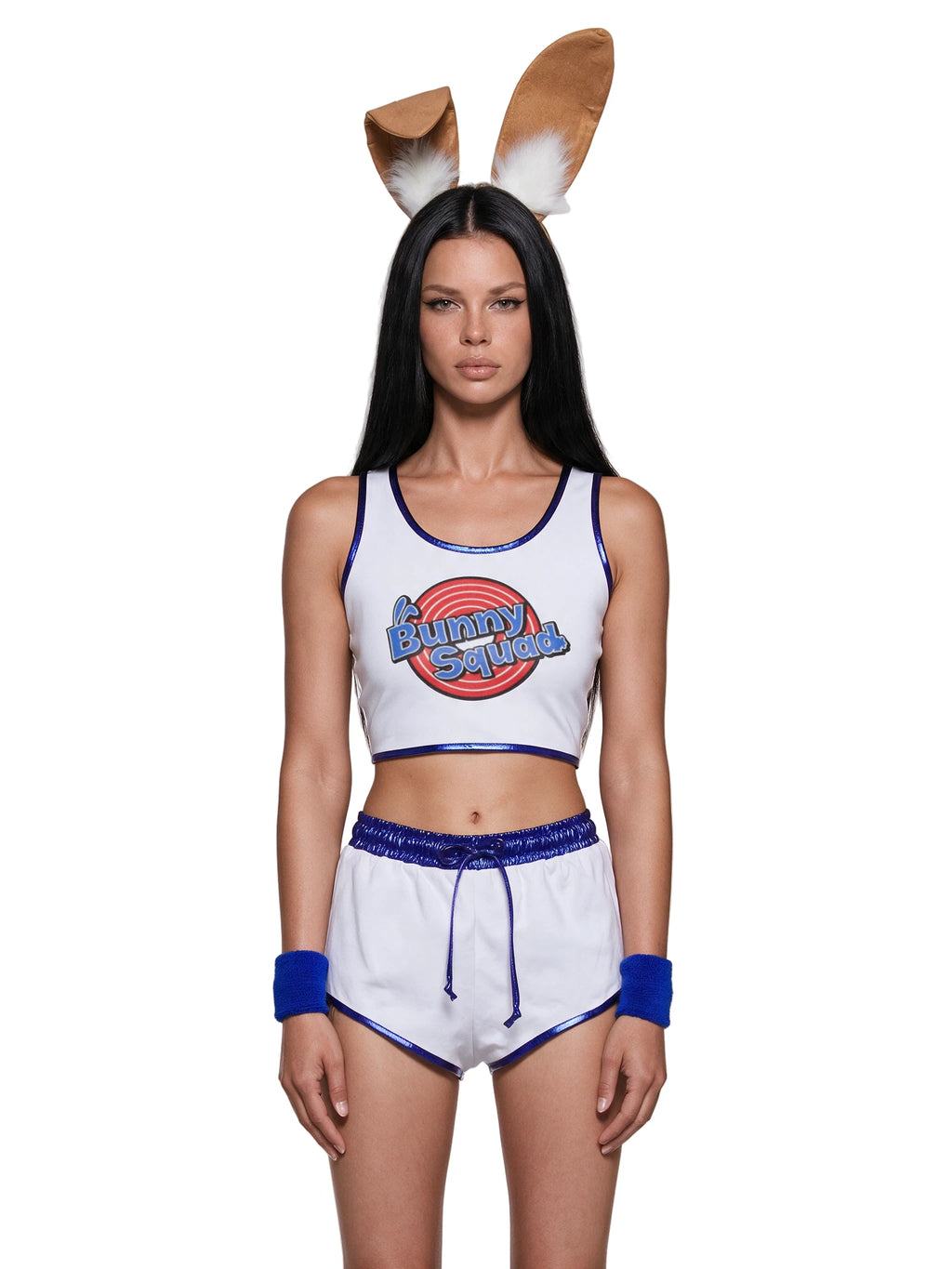 Bunny Squad Crop Top And Shorts Costume