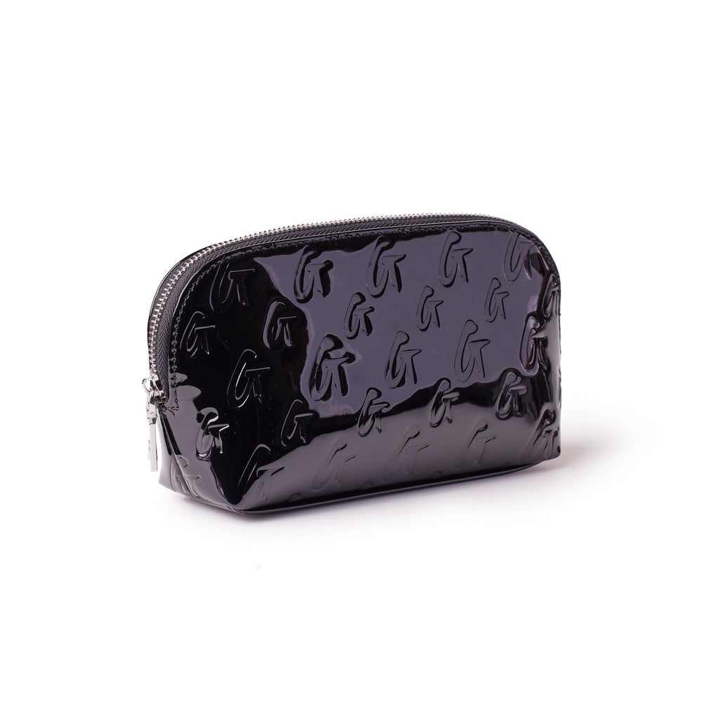 Mirrored Cosmetic Pouch - Black