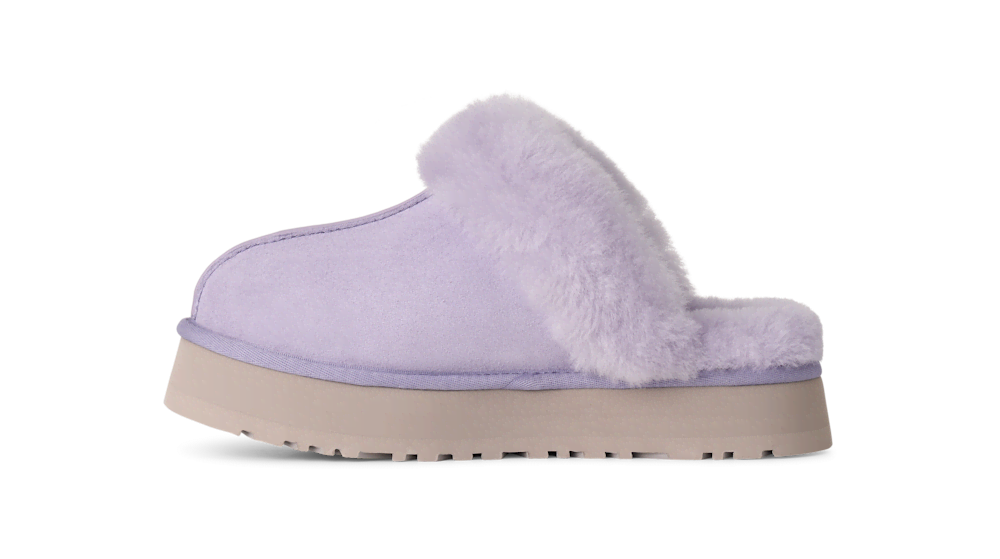 Women's Suede Platform Slipper - Brown