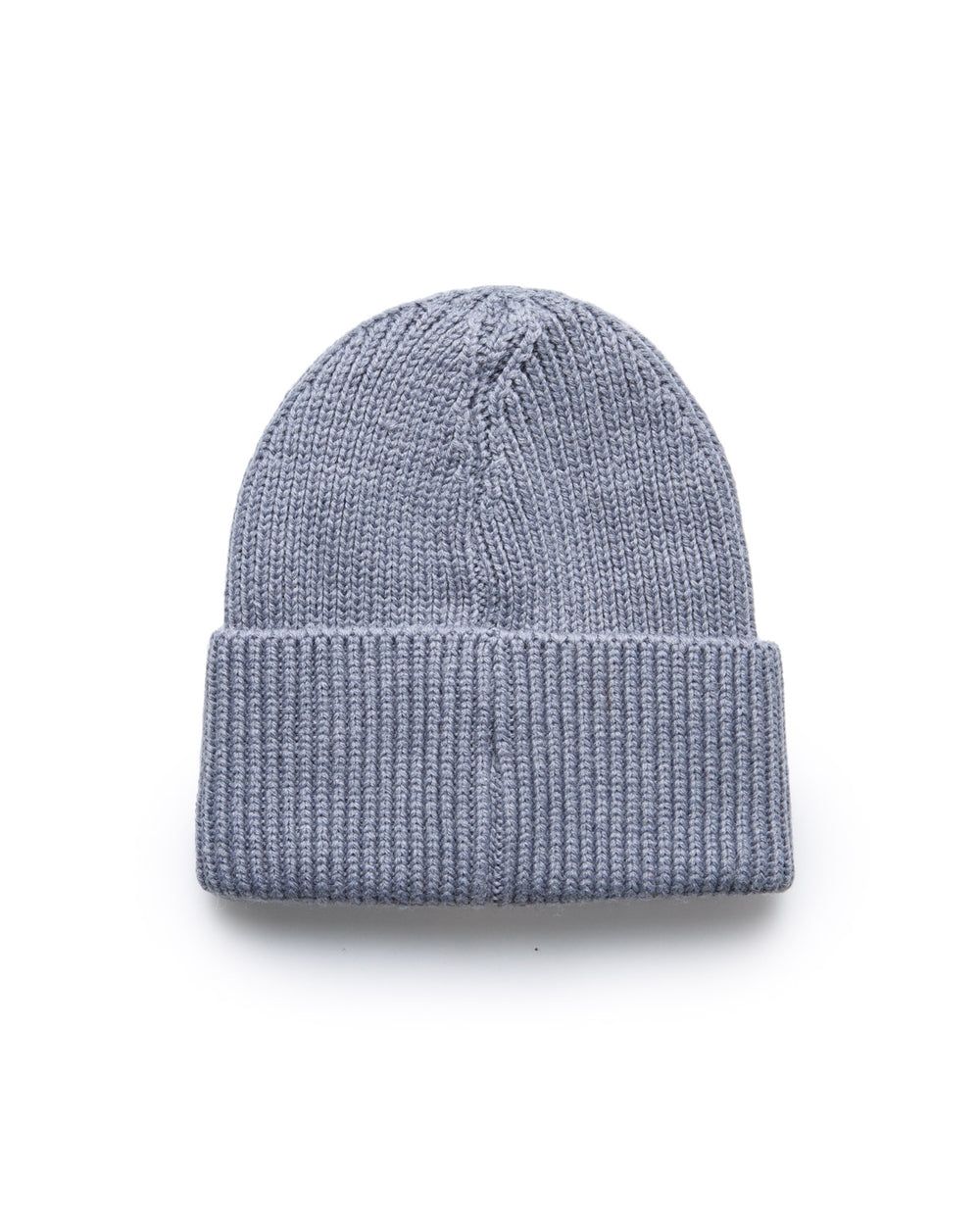 Wool Blend Satin-Lined Beanie - Gray