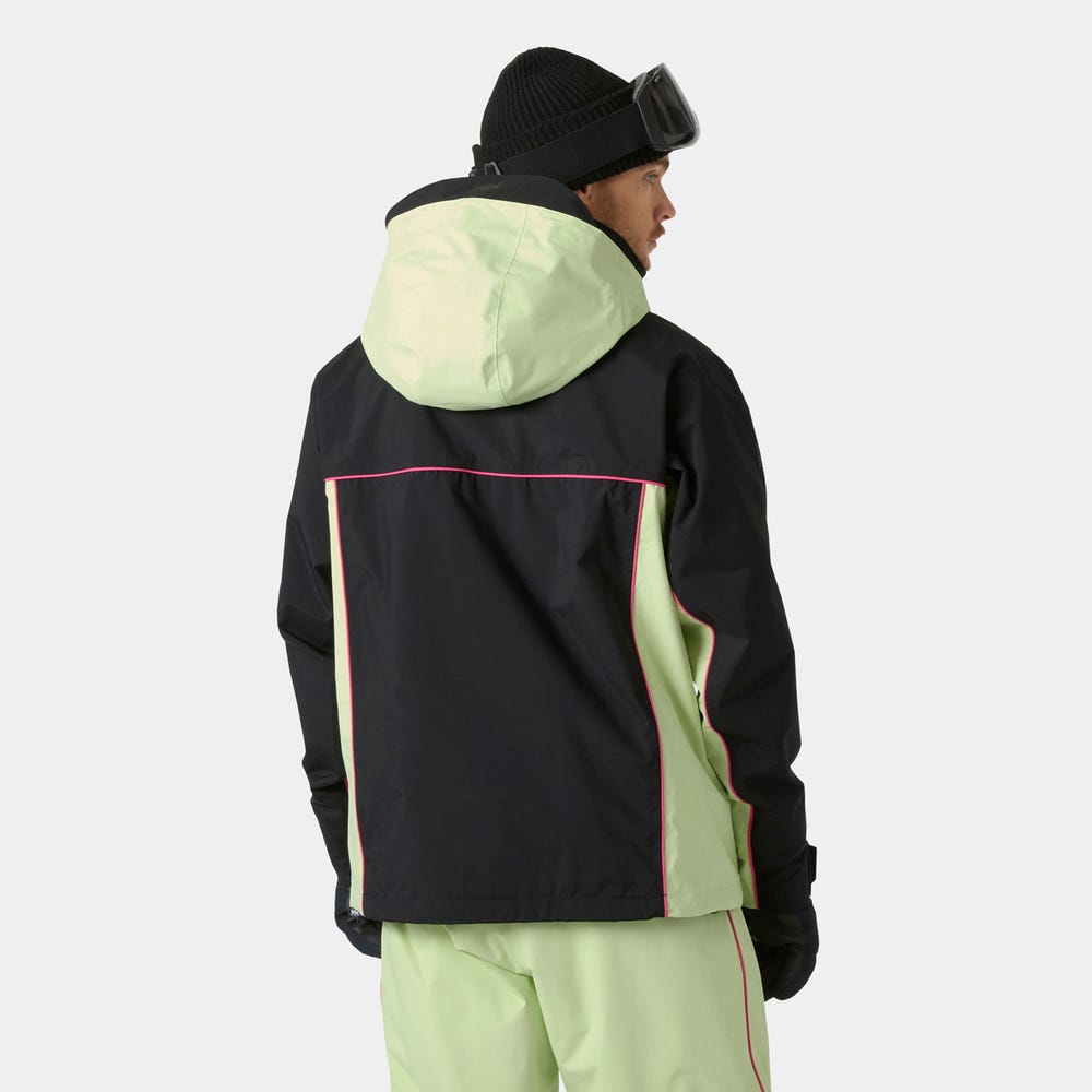 Unisex Waterproof Ski Shell Jacket - Black