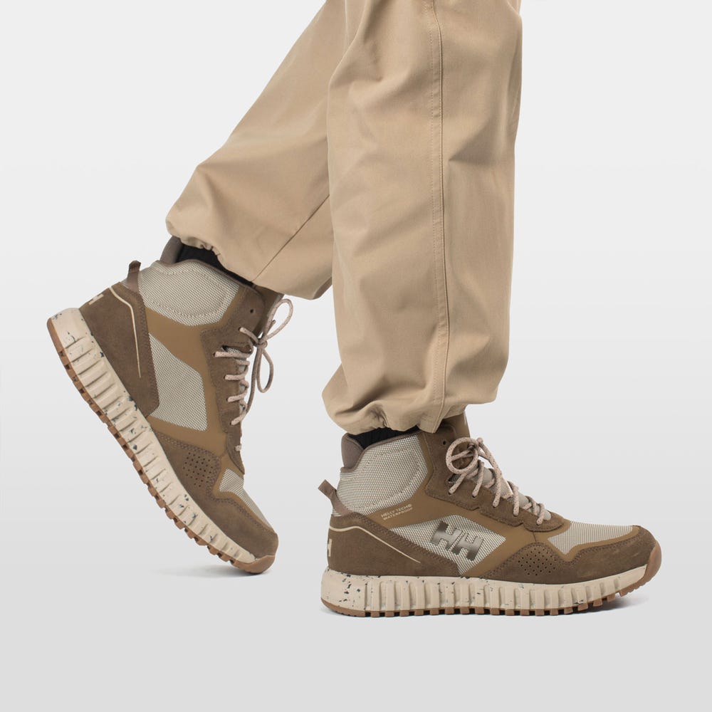 Men's Waterproof Suede Hiking Boots - Brown