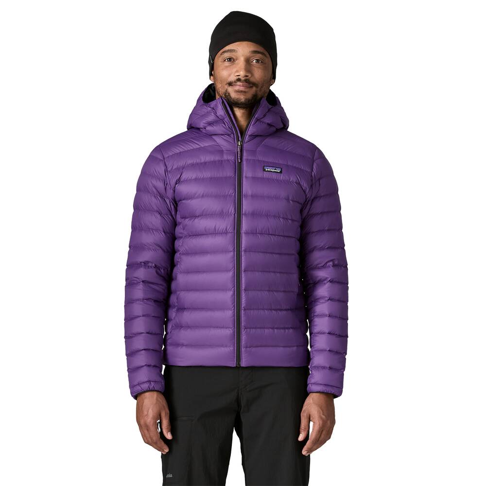 Men's 800-Fill Down Hooded Jacket - Purple