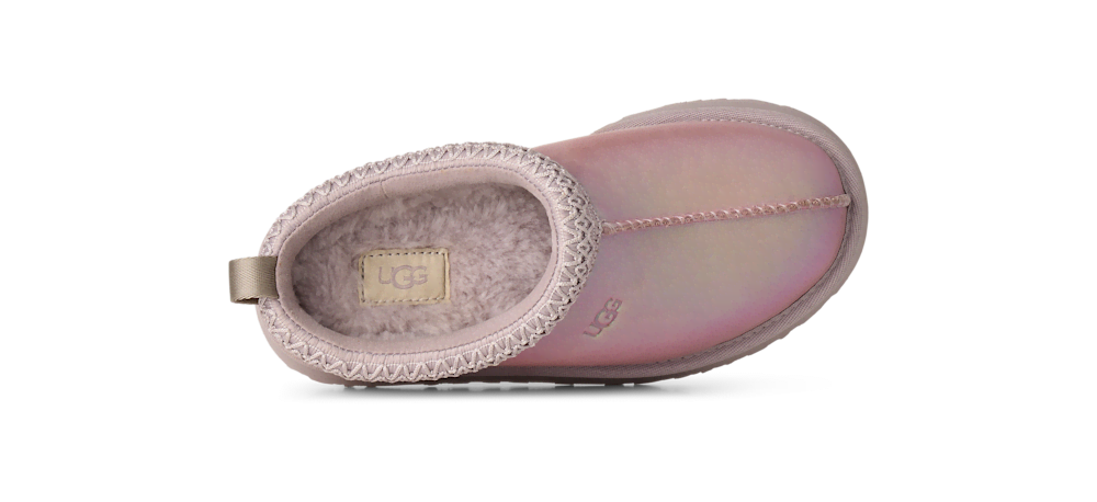 Kids' Iridescent Leather Platform Slippers