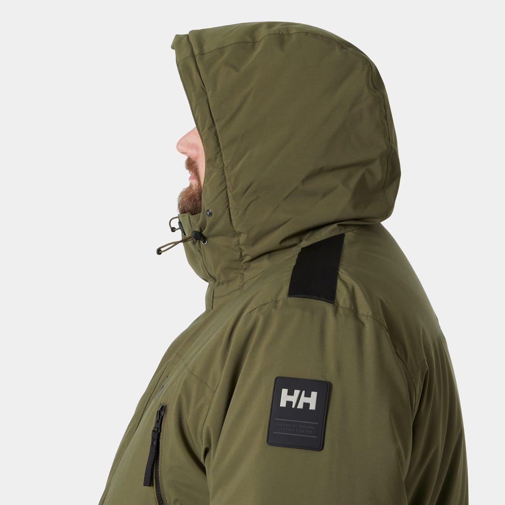 Men's Insulated Waterproof Parka - Gray Green