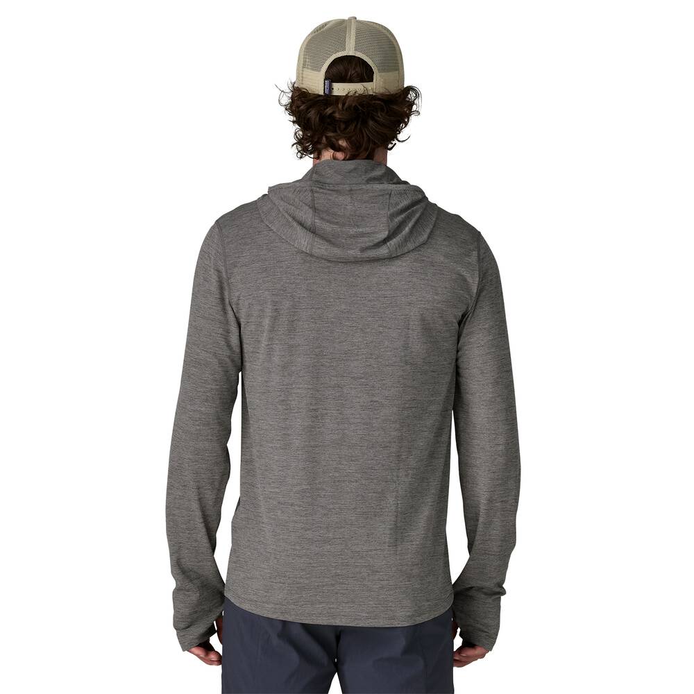 Men's UPF 40+ Sun Hooded Shirt - Aqua