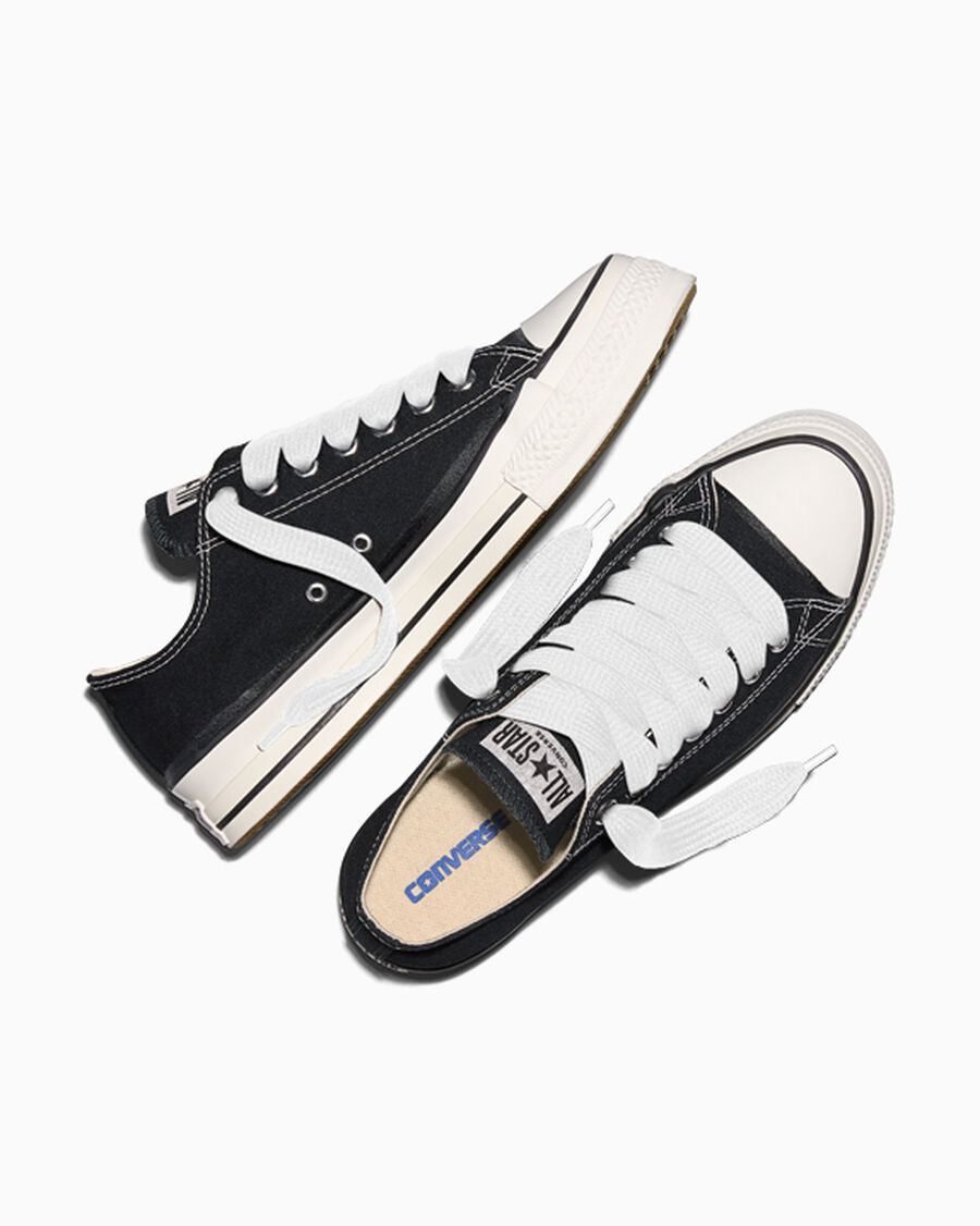 Canvas Low-Top Sneaker - Gold Palm - Black/Vintage White/Black