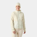 Women's Quilted Pile Fleece Jacket - Cream