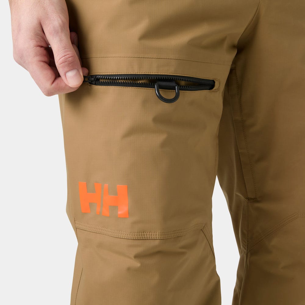 Men's Insulated Cargo Ski Pants - Violet