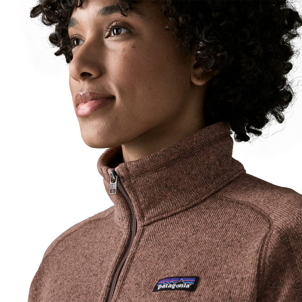 Women's Recycled Knit Fleece Jacket - Black