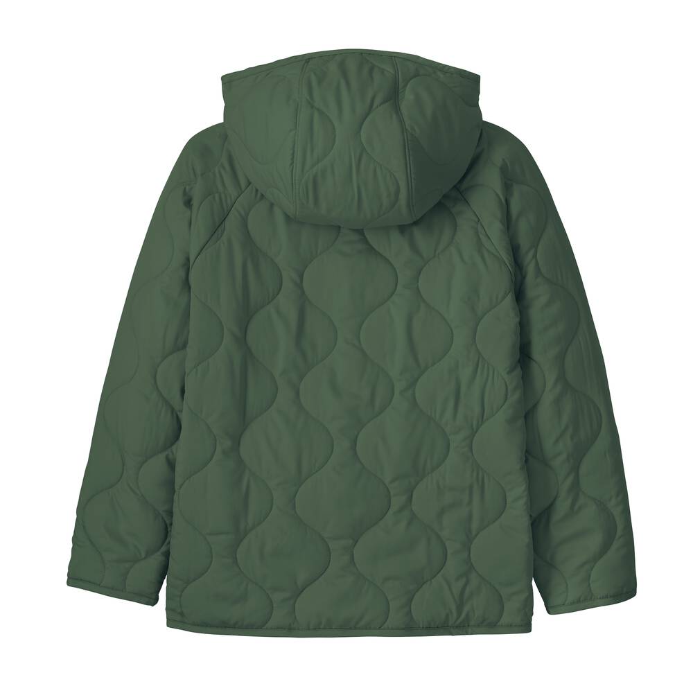 Kids' Quilted Insulated Hooded Jacket - Gray