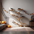 Rustic Wall Mounted Cat Tree