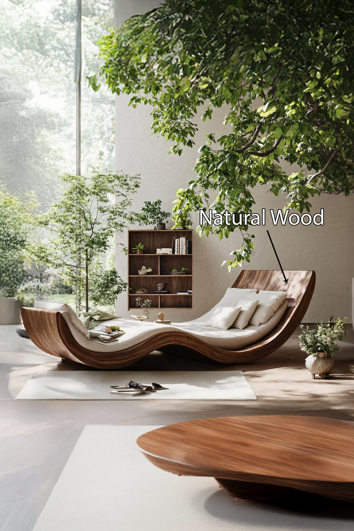 Farmhouse Rustic Solid Wood Garden Daybed For Bedroom Furniture