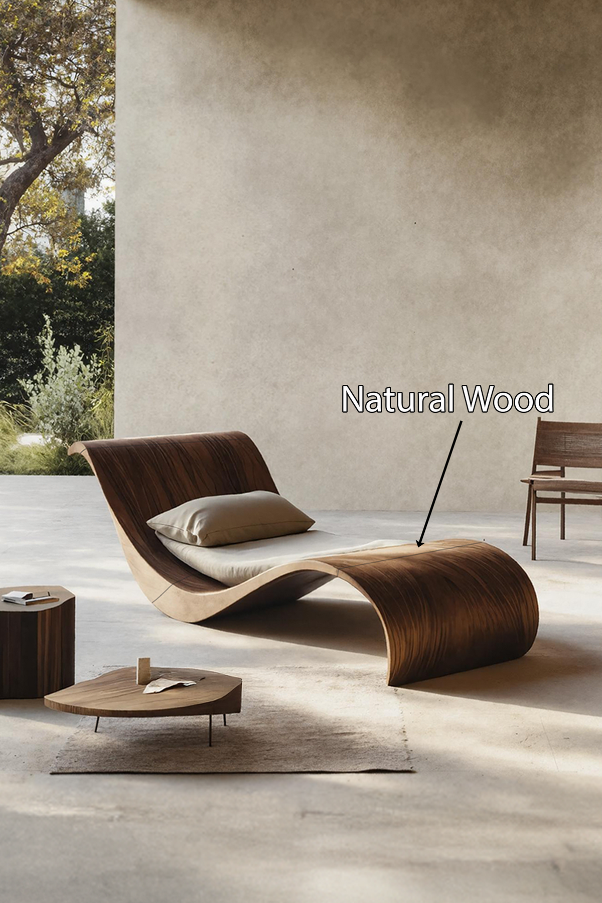 Handcrafted Solid Wood Garden Daybed