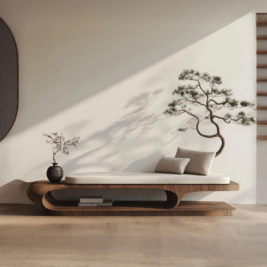 Handcrafted Solid Wood Garden Daybed For Bedroom Furniture Decor